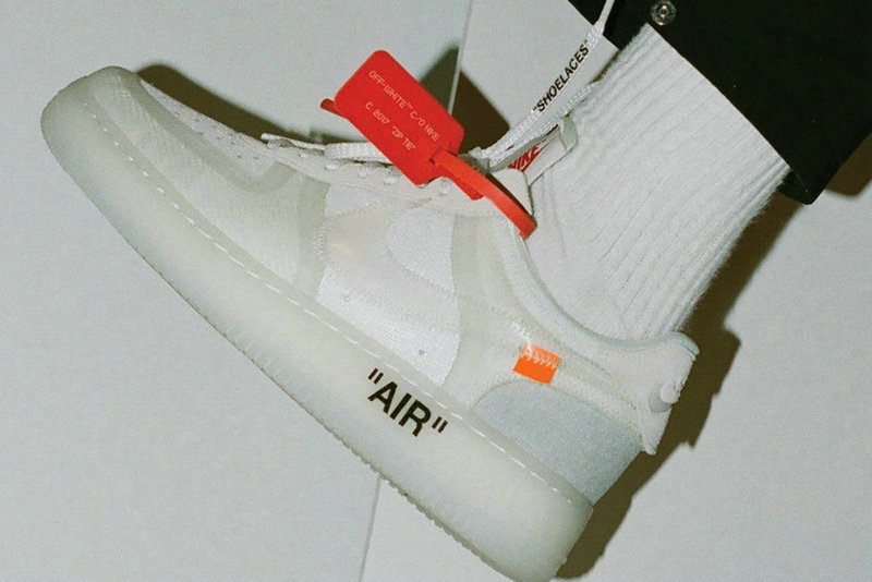 OFF White x Nike Air Force 1 Running Shoe For Sale